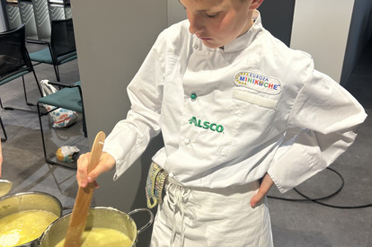 Fischsuppe und Erbeer-Shake