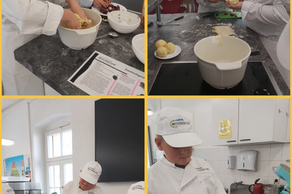 Pflaumenknödel mit Kokos-Vanillesoße