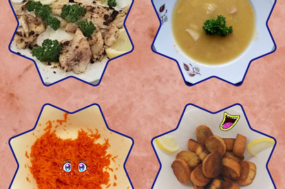Fischsuppe und Curry-Baguette