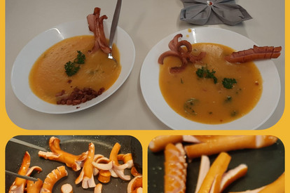 Sächsische Kartoffelsuppe mit Würstchen