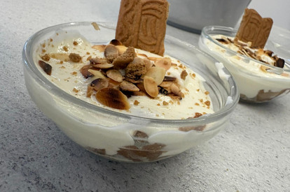 Apfel Trifle und Kinderpunsch