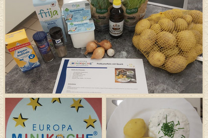 Pellkartoffeln und Quark mit Leinöl