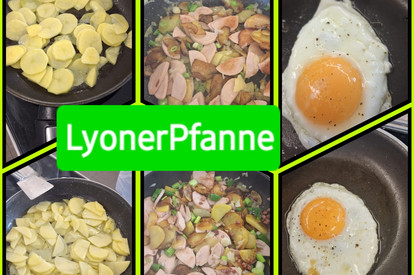 Lyoner Pfanne mit Spiegelei