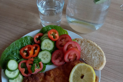 Schnitzel mit knackigem Gemüse